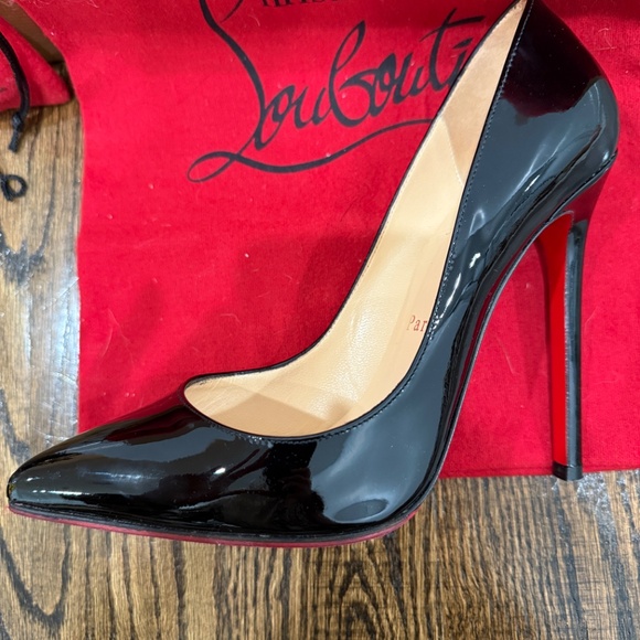 New Christian Louboutin So Kate 120mm Black Patent Leather Size EU 38 US 7.5 - Picture 6 of 17